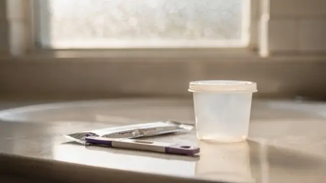 Schwangerschaftstest mit Urinprobe im Bad: Morgenurin als sinnvolle Testzeit
