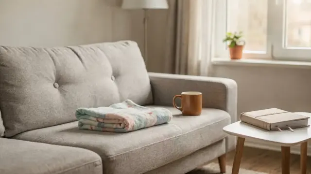 Schwangere Frau auf dem Sofa zum Thema Stimmungsschwankungen in der Schwangerschaft und PMS